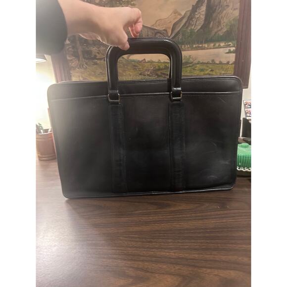 Vintage Coach Embassy Briefcase No. 018-0029 USA Made Black Glove Tanned Leather - Picture 12 of 12